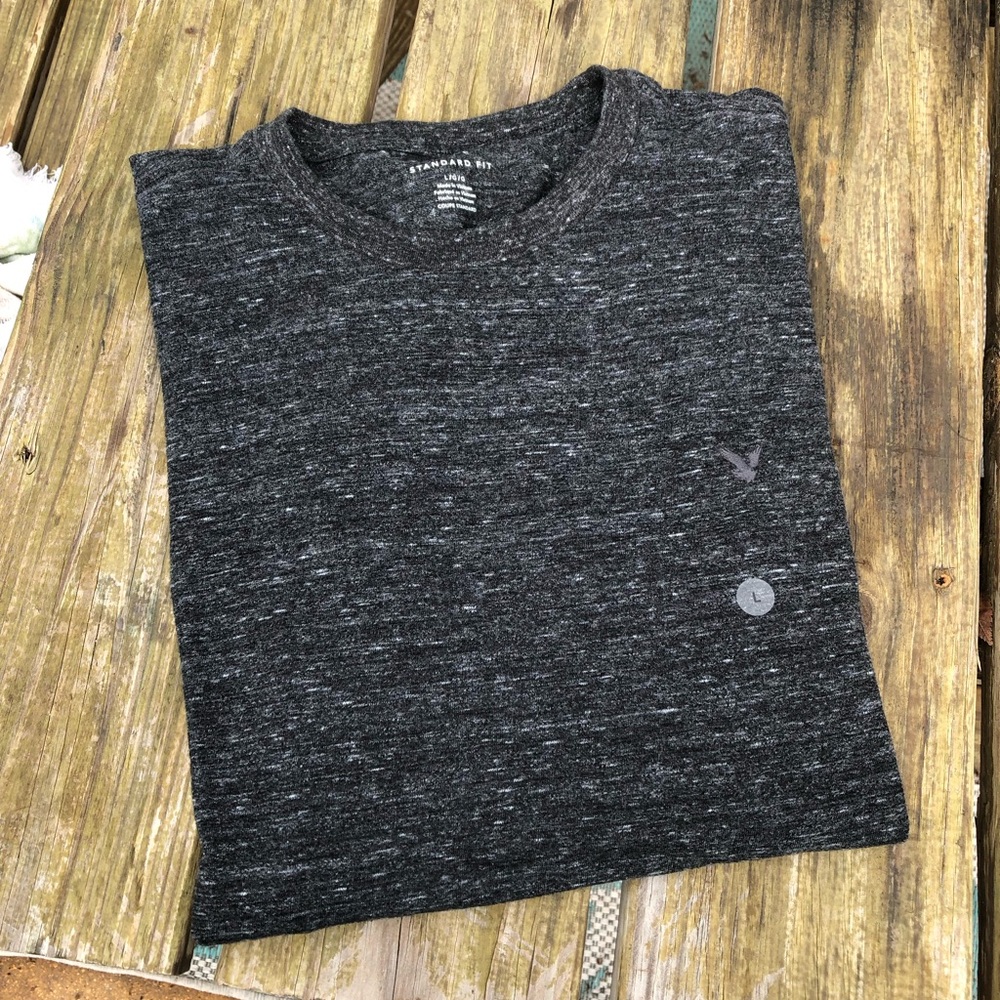 American Eagle | Charcoal Knit Tee